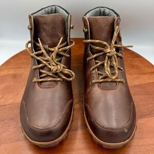 Bogs Classic Casual Hiker Waterproof Leather Boots Cognac Brown 72752-221 Mens 9